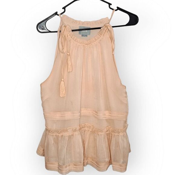 Anthropologie Maeve Leilana Ruffled Halter Top size Small - Picture 4 of 10